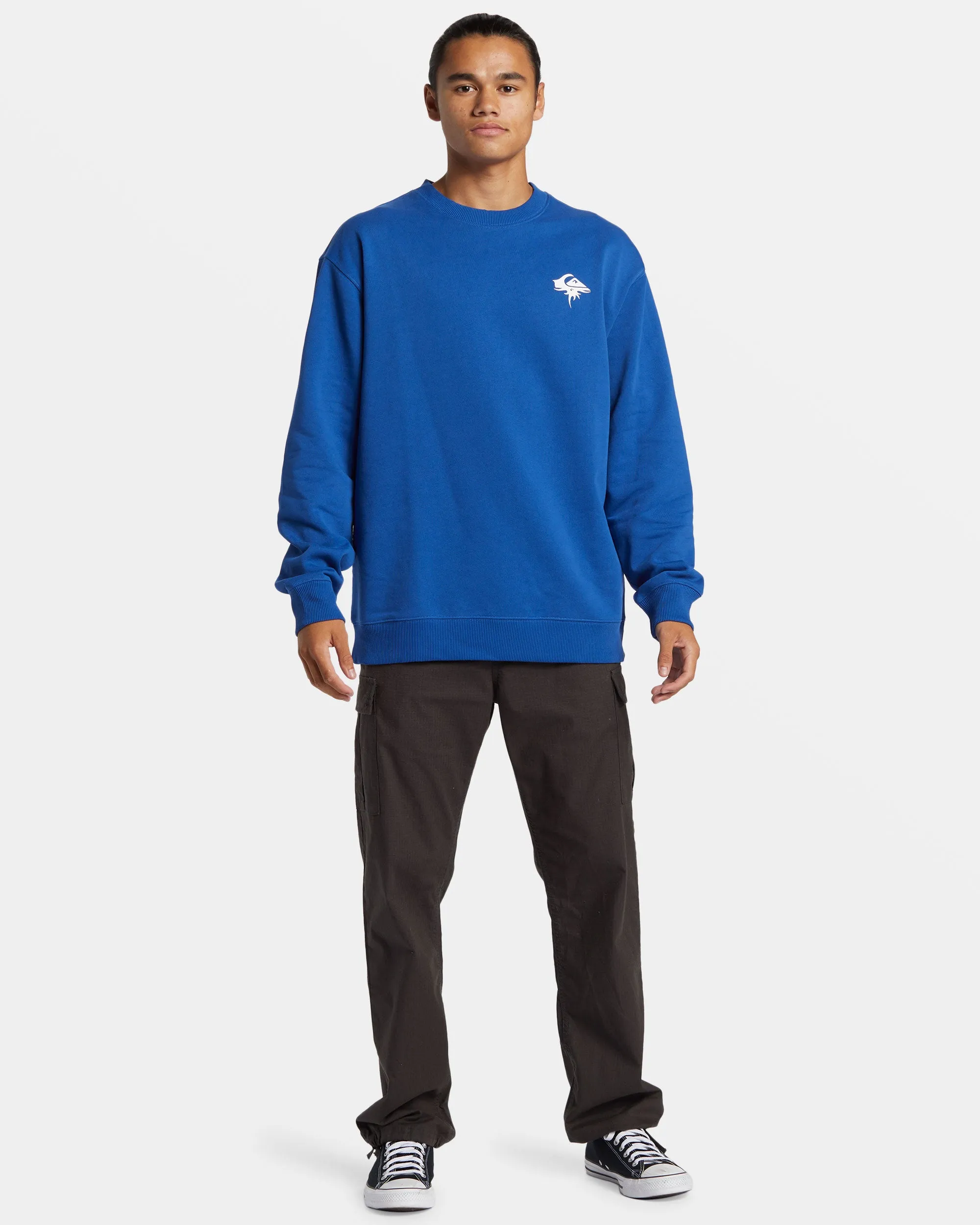 DNA Thorn Logo Crewneck Sweatshirt - Monaco Blue