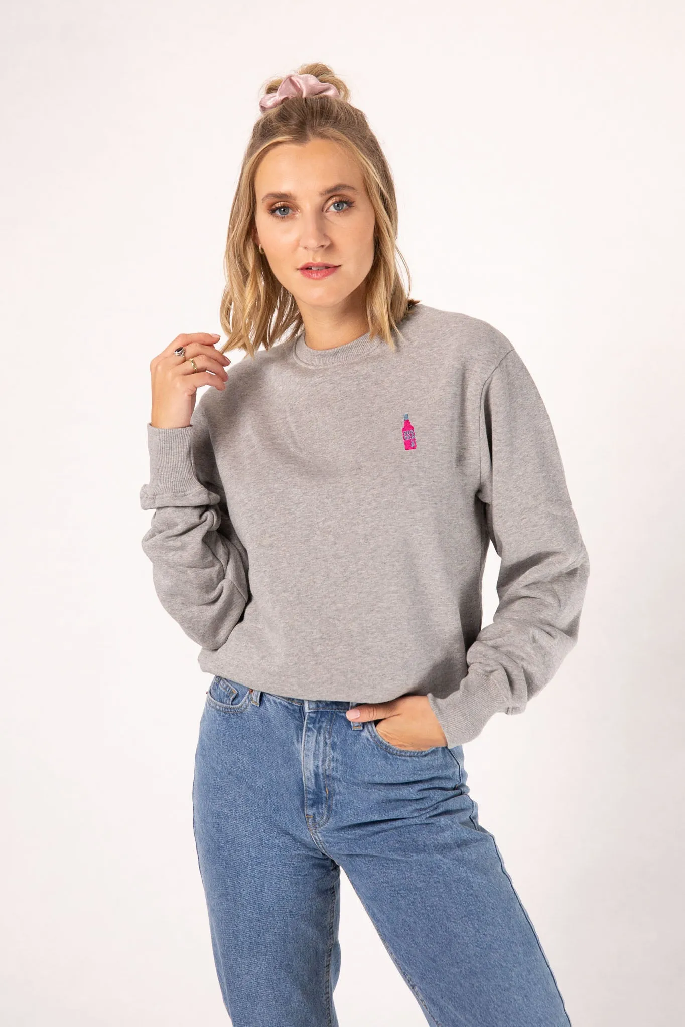 dos mas | Bestickter Bio-Baumwoll Frauen Pullover