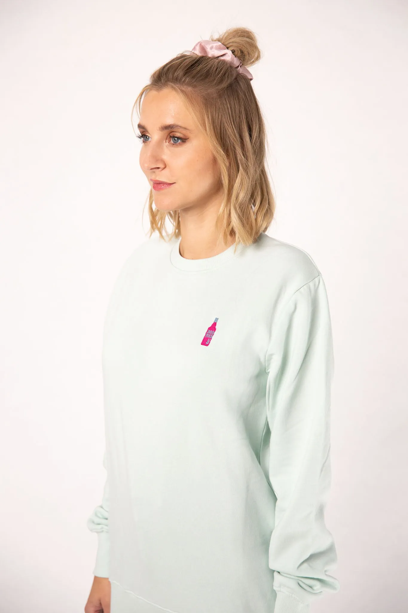 dos mas | Bestickter Bio-Baumwoll Frauen Pullover