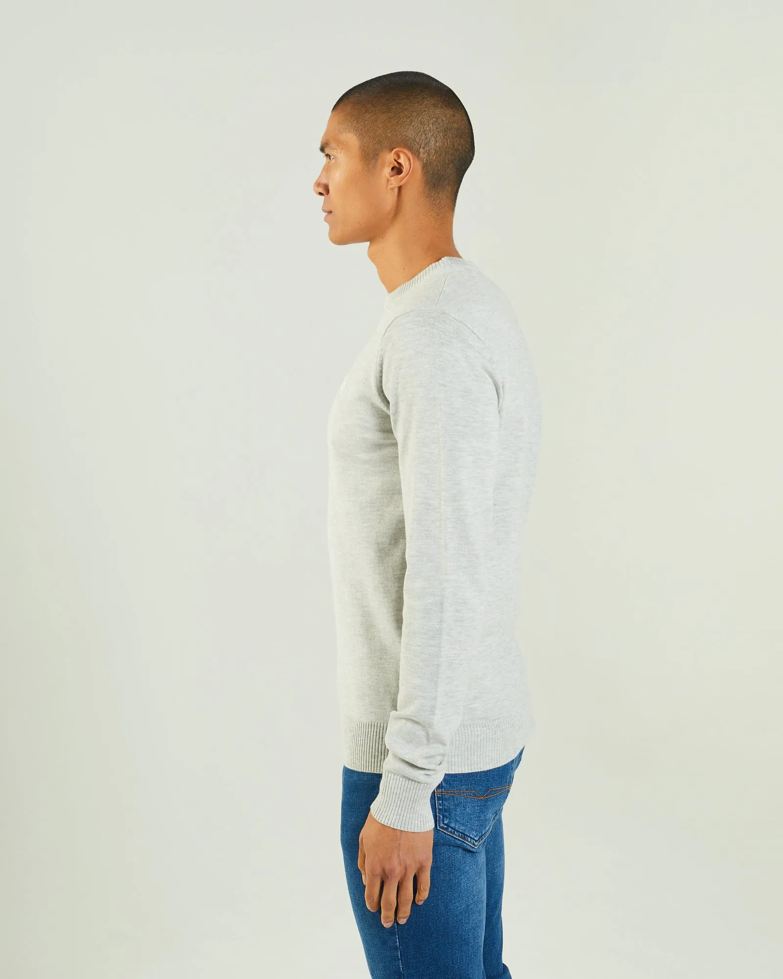 Dylan Round Neck Blizzard Marl