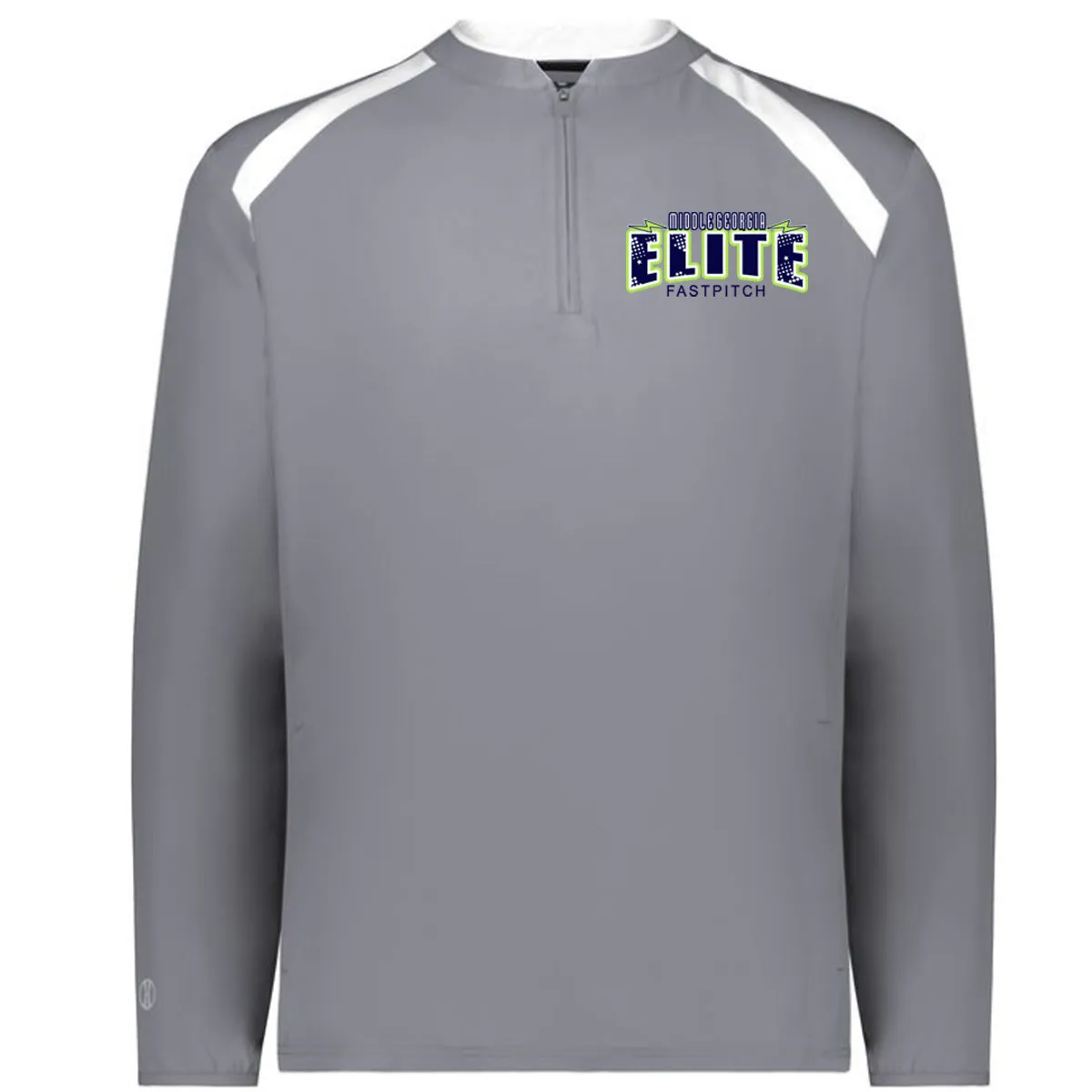 Elite - Clubhouse Longsleeves Cage Jacket with Lightening Bolt - Grey