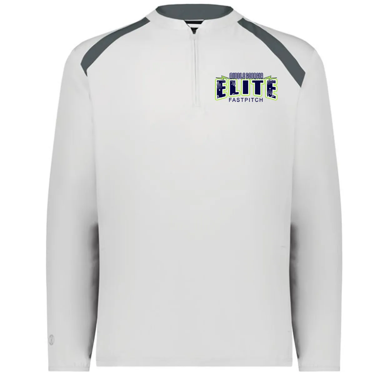 Elite - Clubhouse Longsleeves Cage Jacket with Lightening Bolt - White