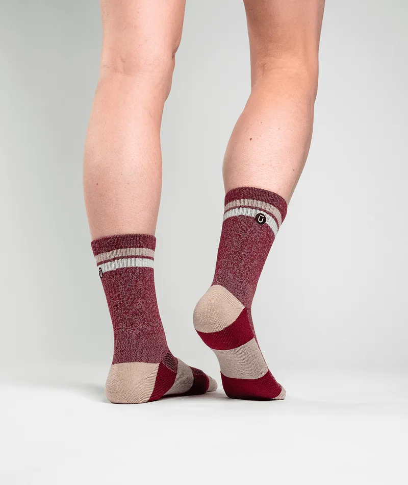 Everyday Merino Crew Socks Brick