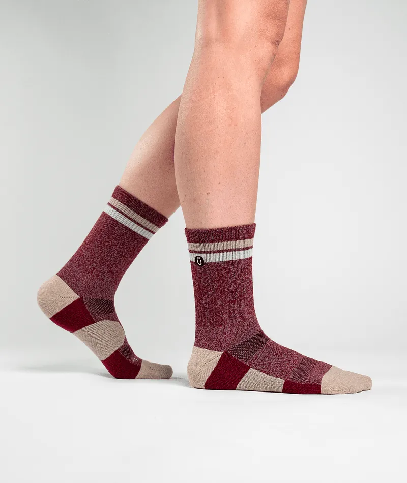 Everyday Merino Crew Socks Brick