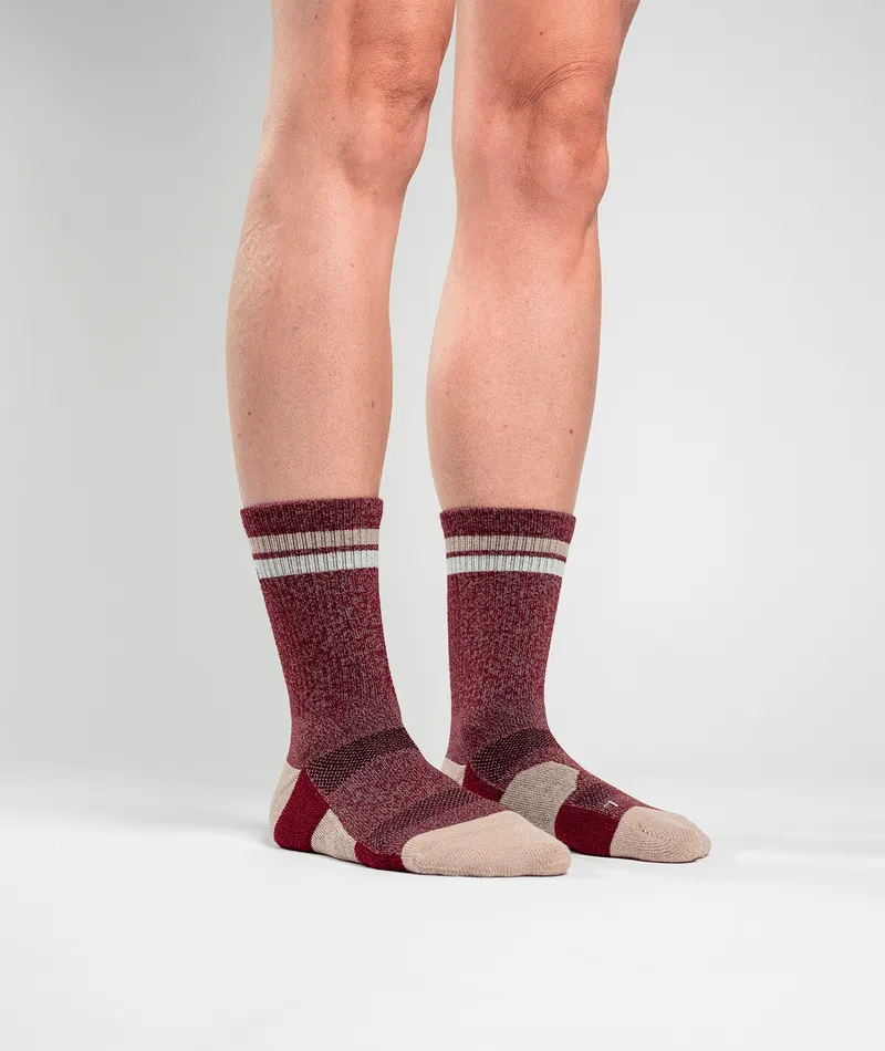 Everyday Merino Crew Socks Brick