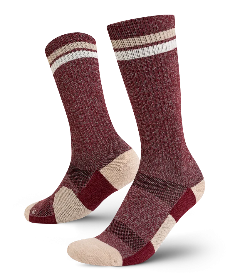 Everyday Merino Crew Socks Brick