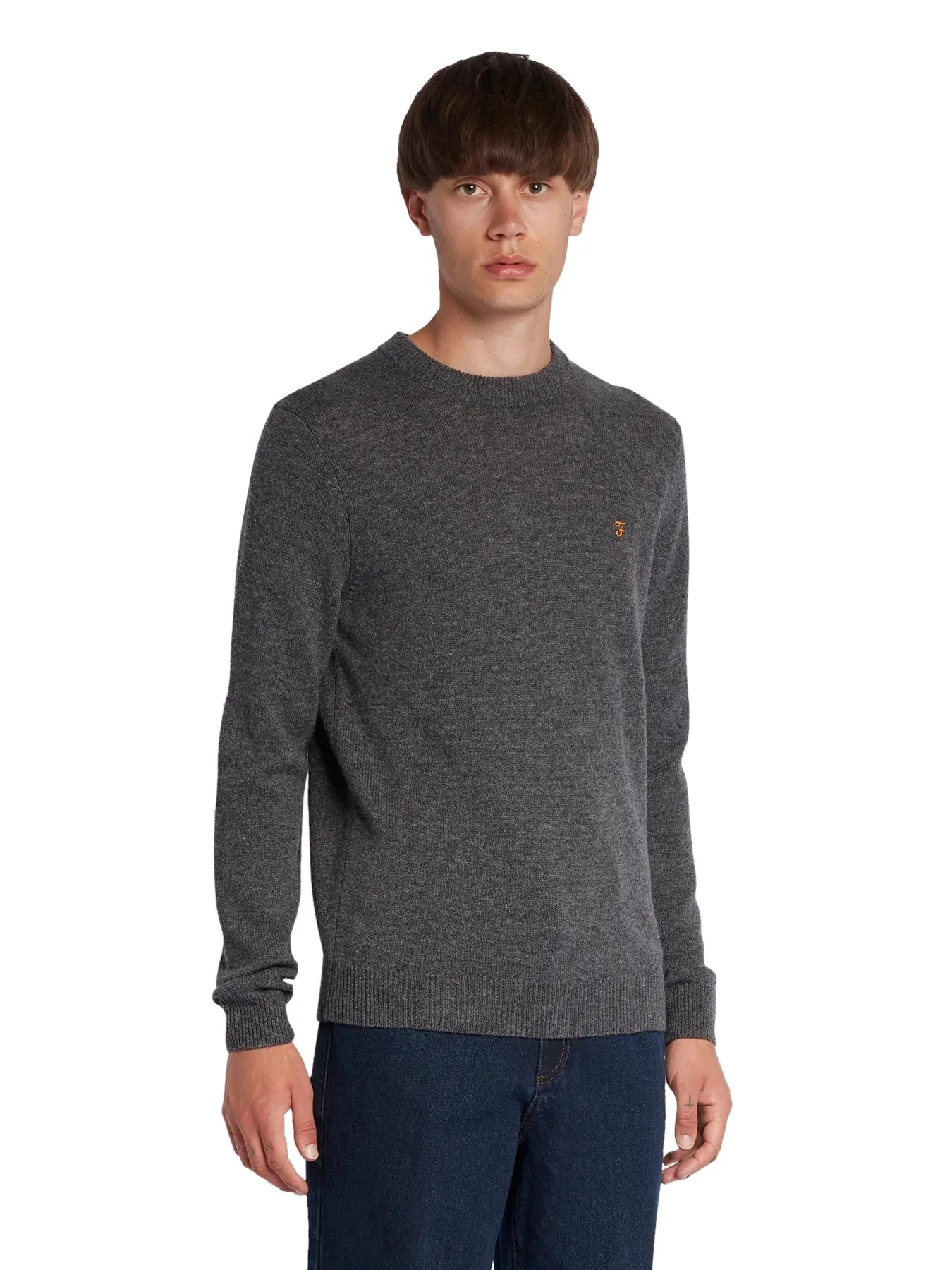 Farah Mens 'Birchall' Lambswool Crew Neck Jumper