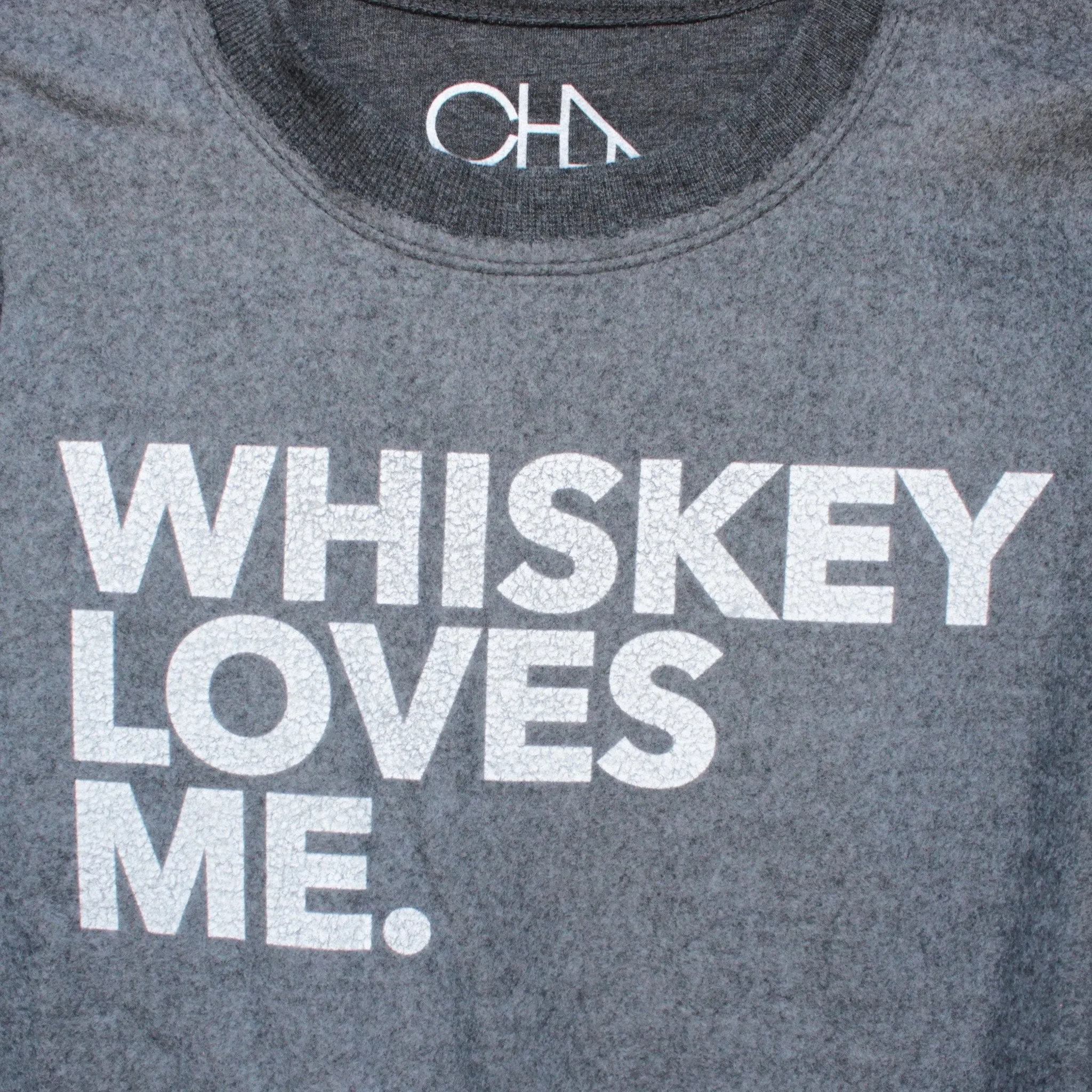 Final Sale - Chaser - Whiskey Loves Me Sweatshirt in Black