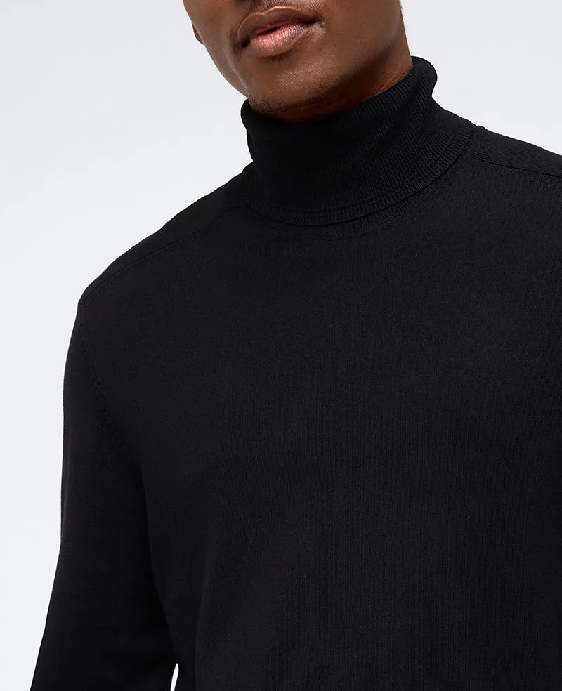 Foldover Turtleneck Sweater