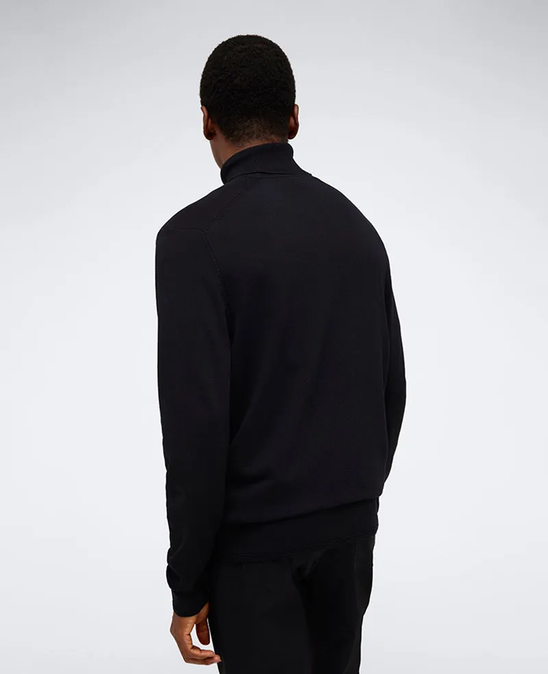 Foldover Turtleneck Sweater