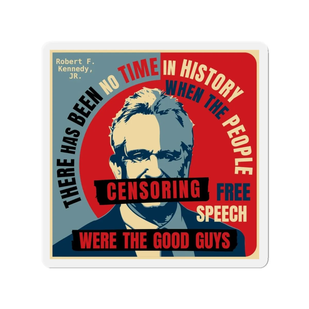 Free Speech Kennedy Die-Cut Magnets