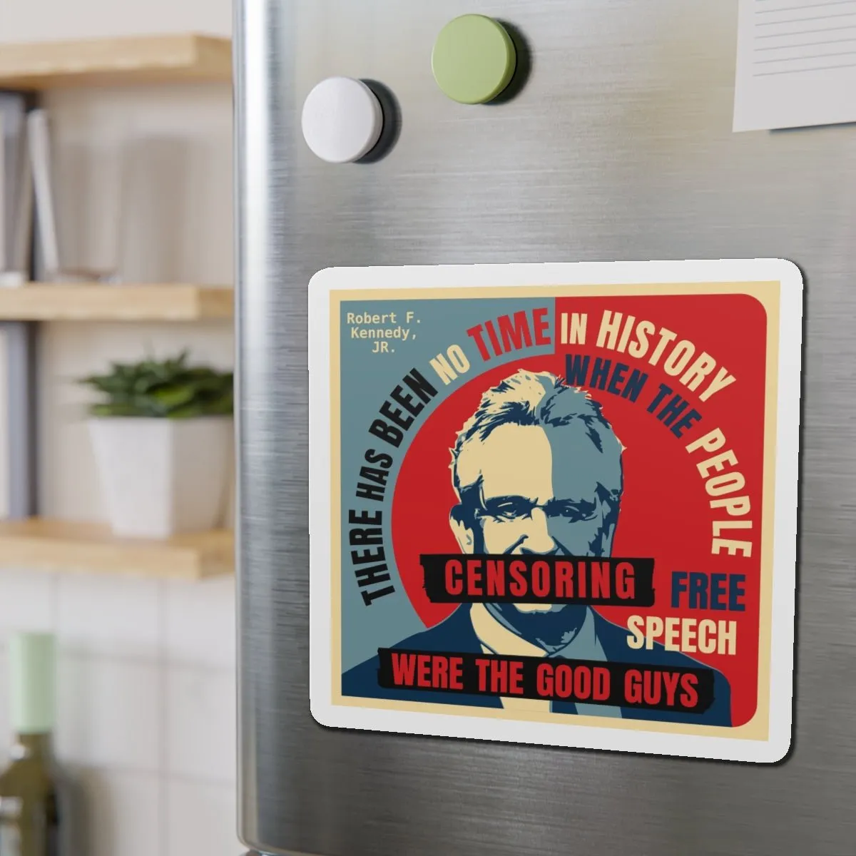 Free Speech Kennedy Die-Cut Magnets