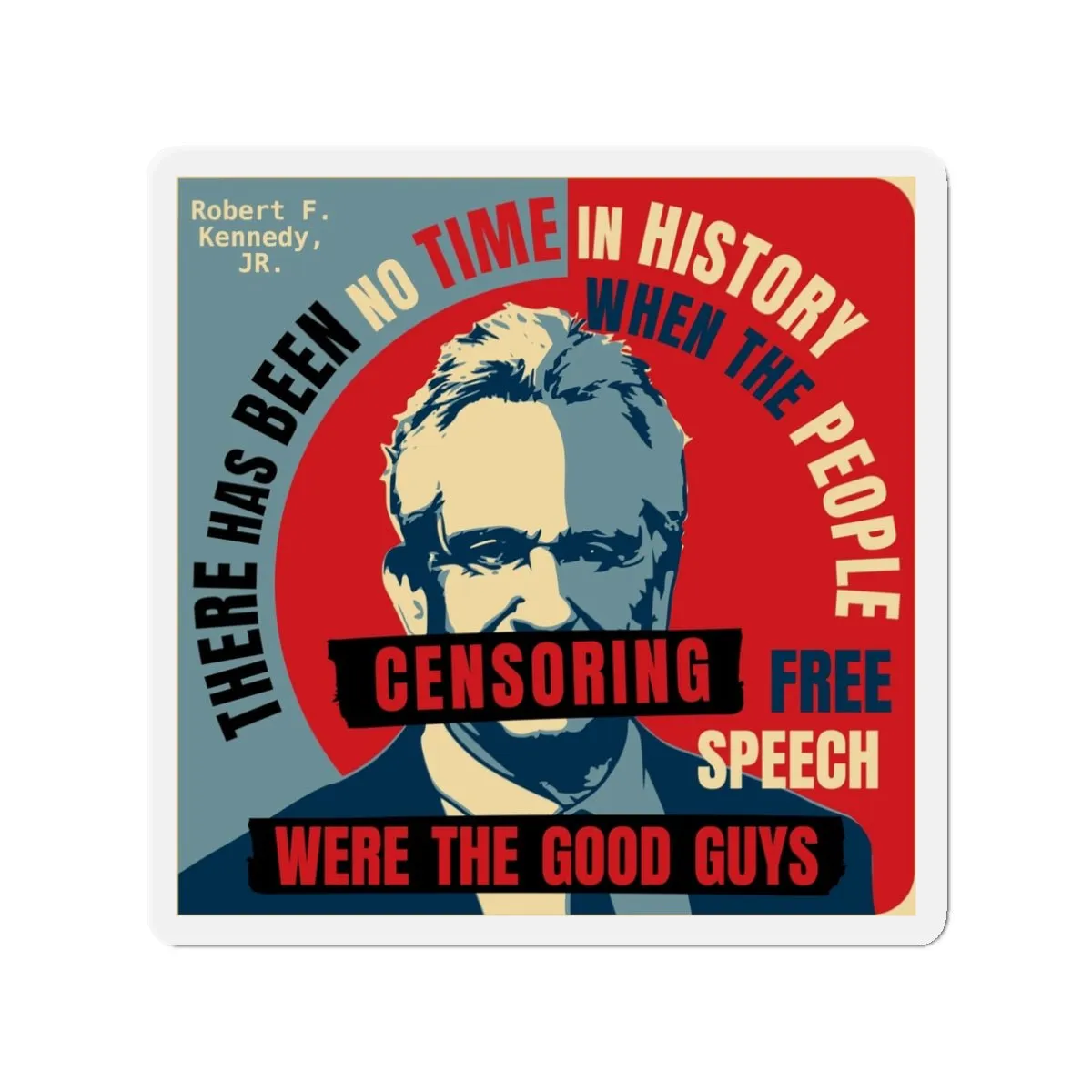 Free Speech Kennedy Die-Cut Magnets