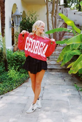 Georgia Sweatshirt - Red