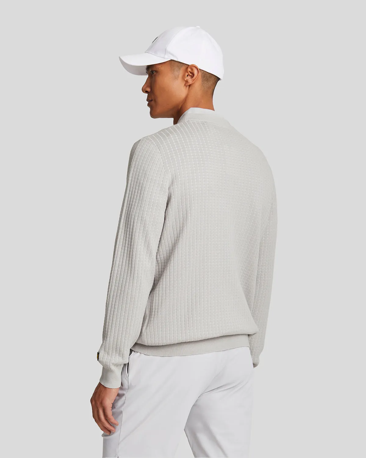 Golf Grid Crew Neck Jumper