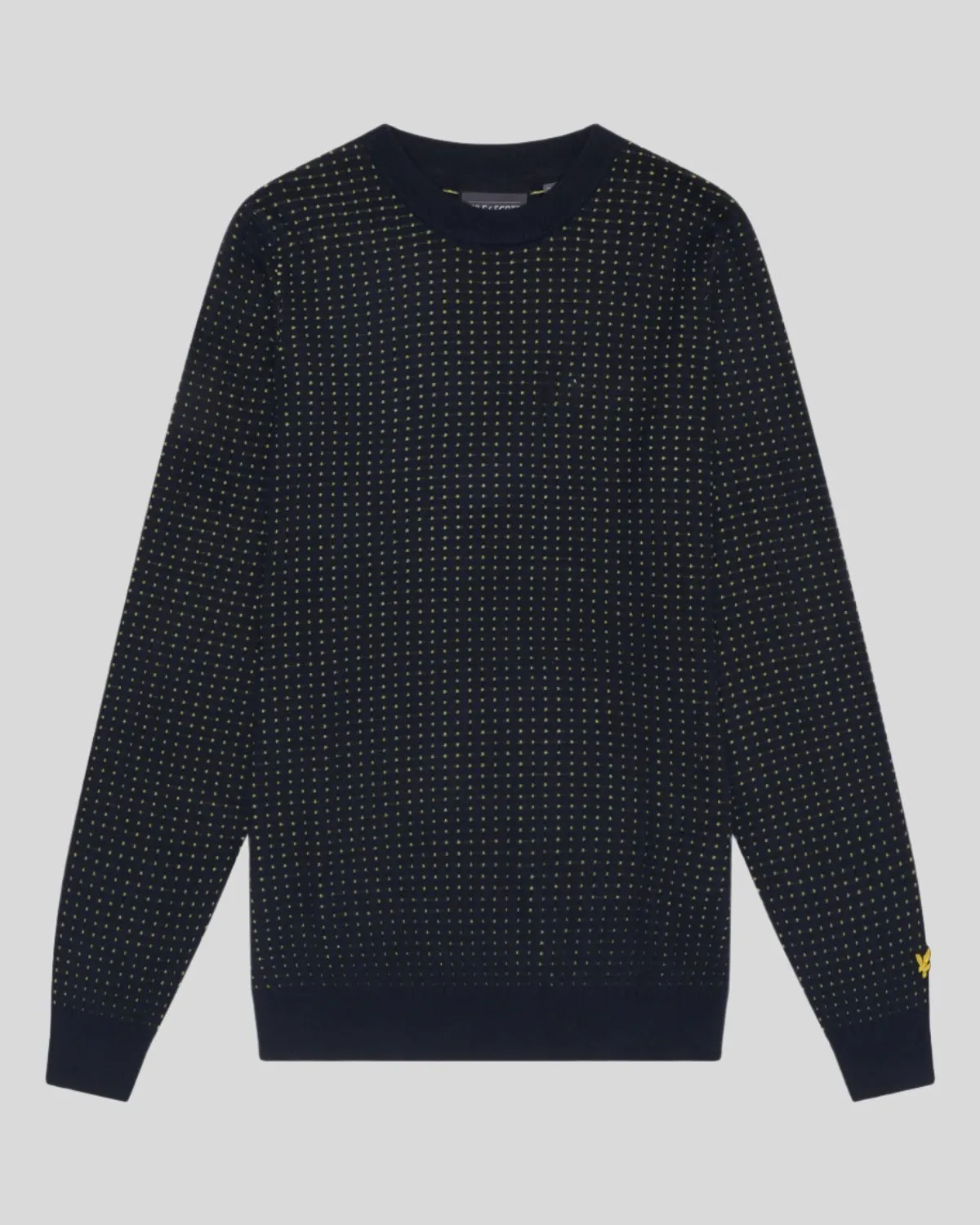 Golf Grid Crew Neck Jumper