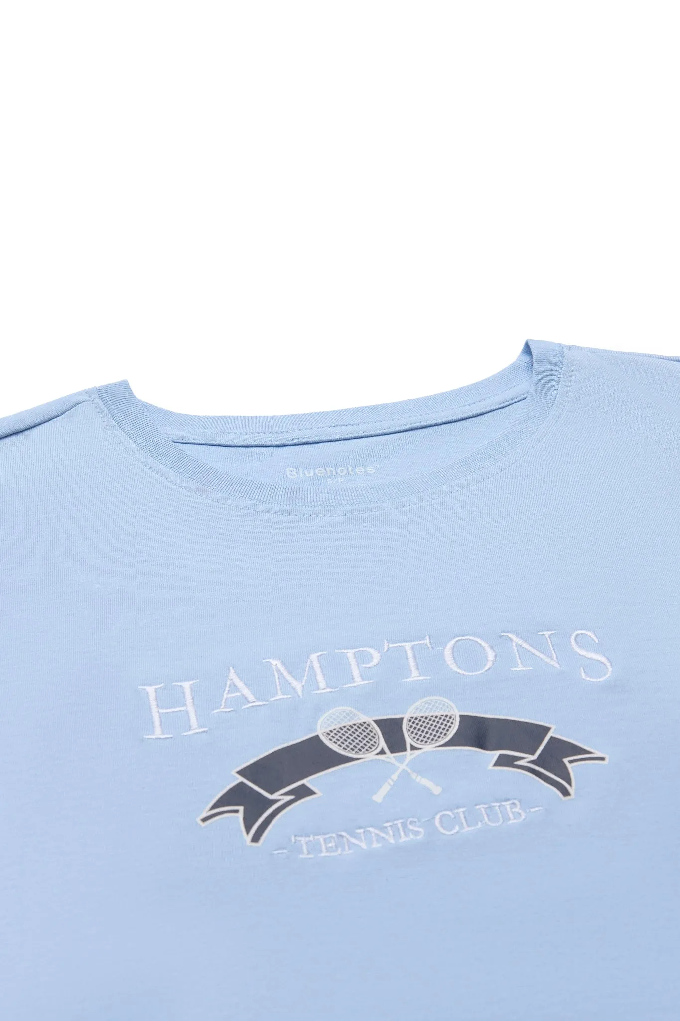 Hamptons Tennis Embroidered Relaxed Tee