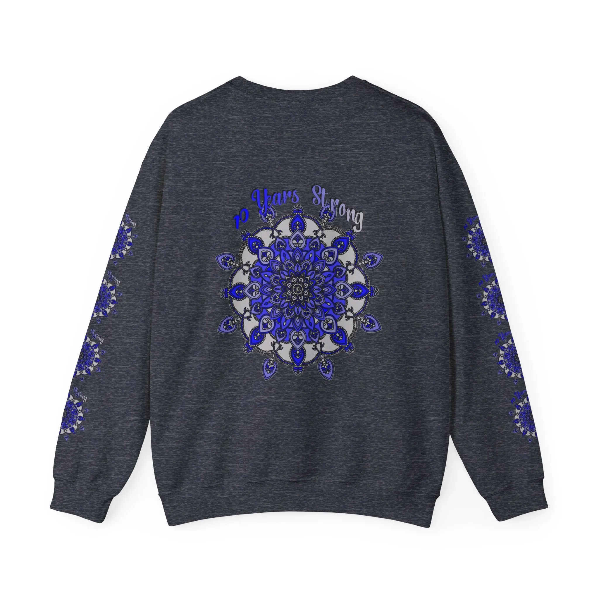 Handmade Mandala Design Unisex Sweatshirt - 10 Years Strong