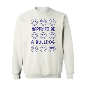 Happy Bulldog Crewneck Sweatshirt