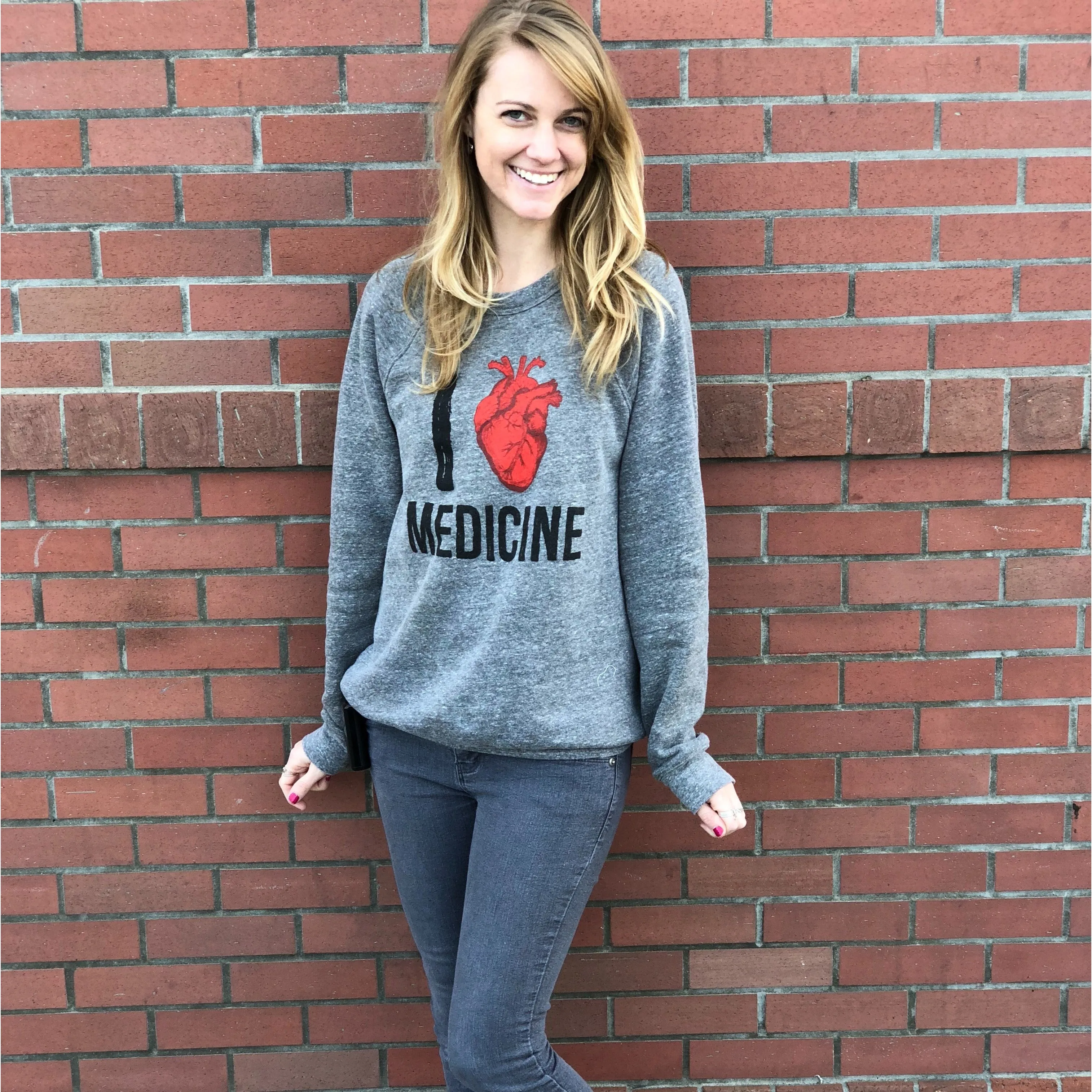 I Heart Medicine Raglan Sweatshirt