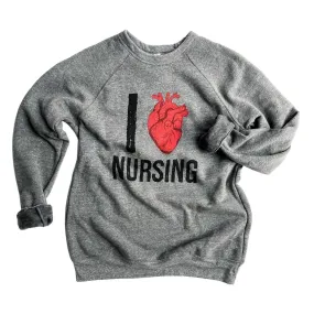 I Heart Nursing Raglan Sweatshirt