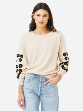 J Society - Animal Print sweater in wicker