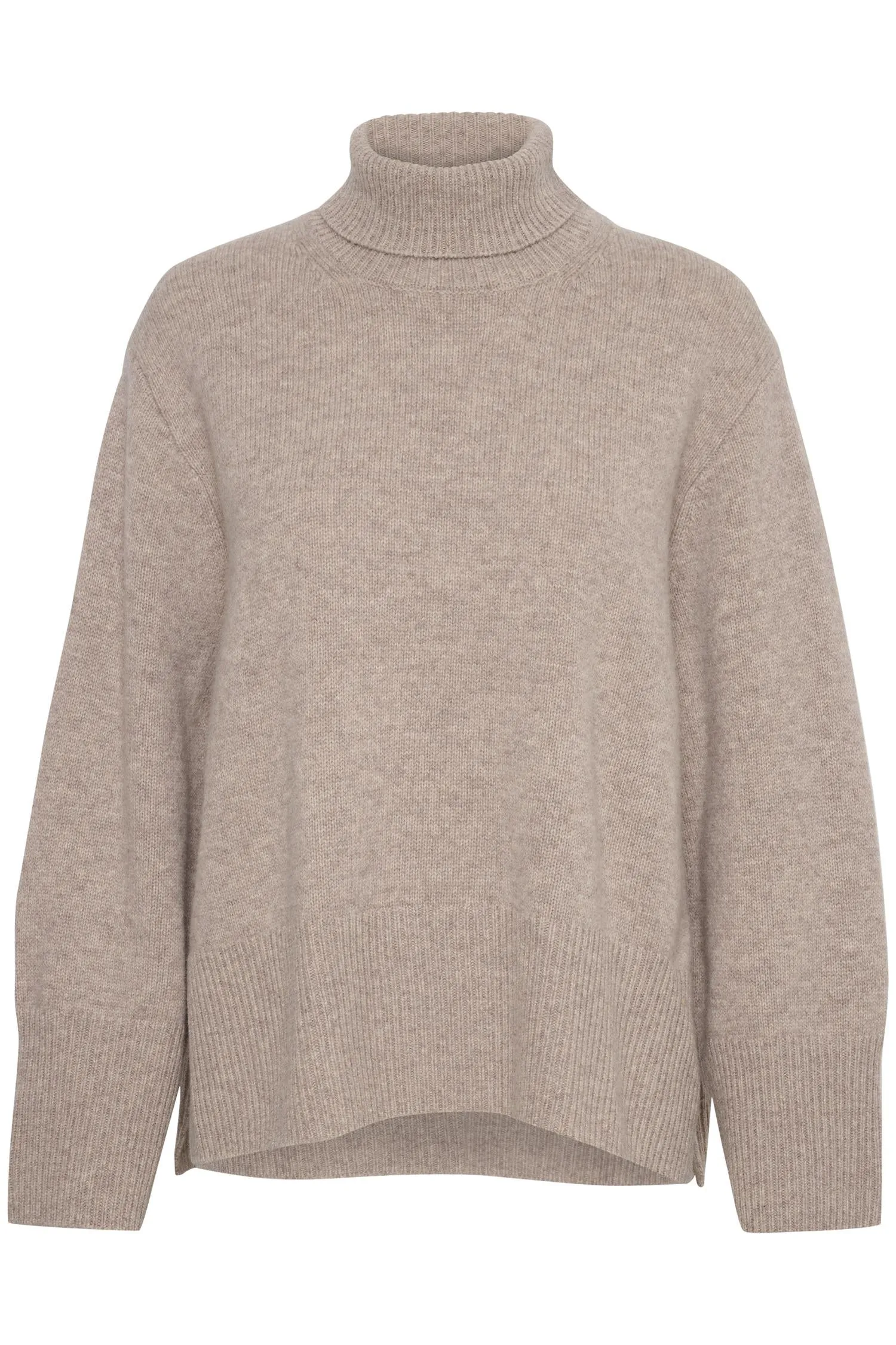 JAXY TURTLENECK MOCHA GREY MELANGE