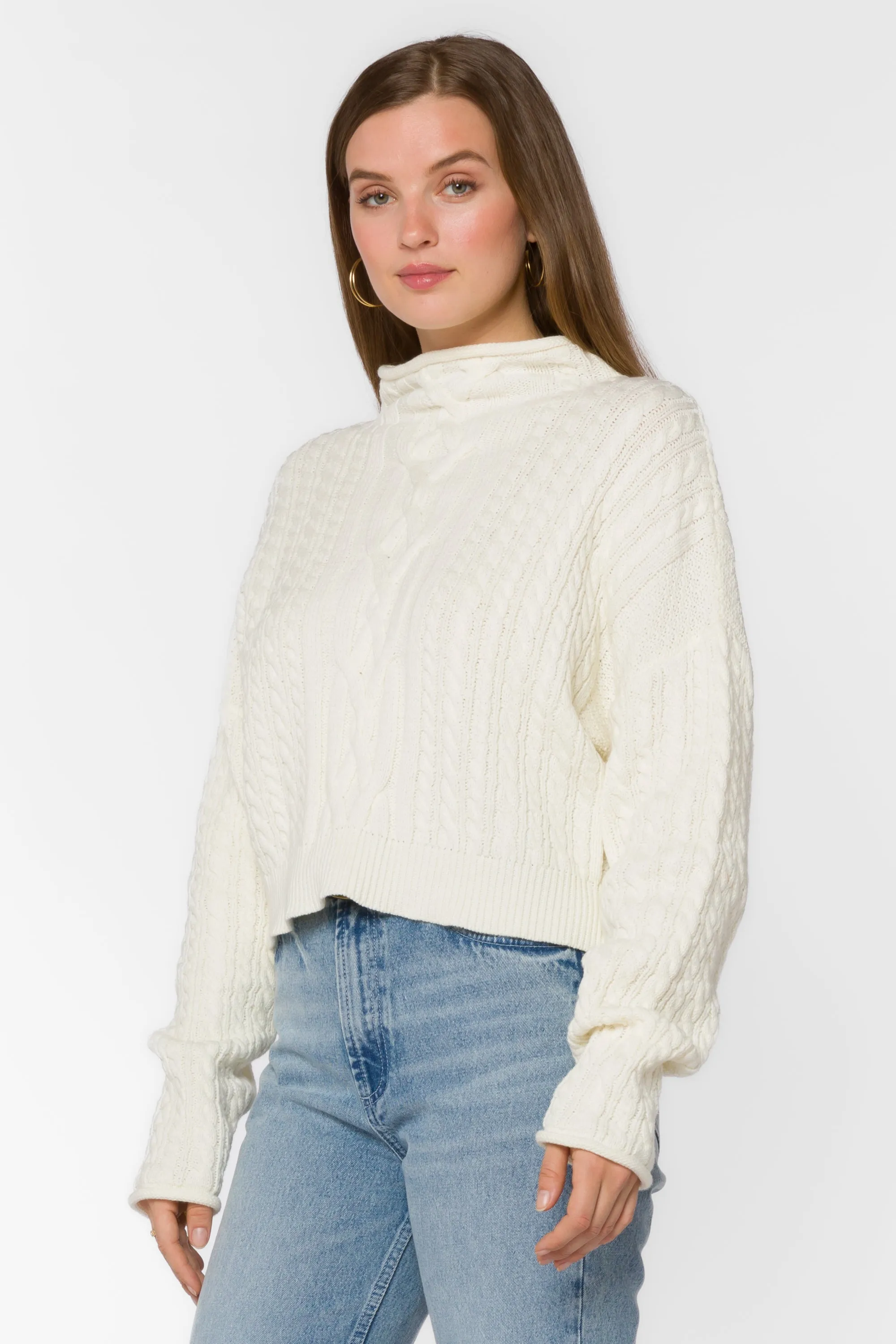 Jennevie White Sweater