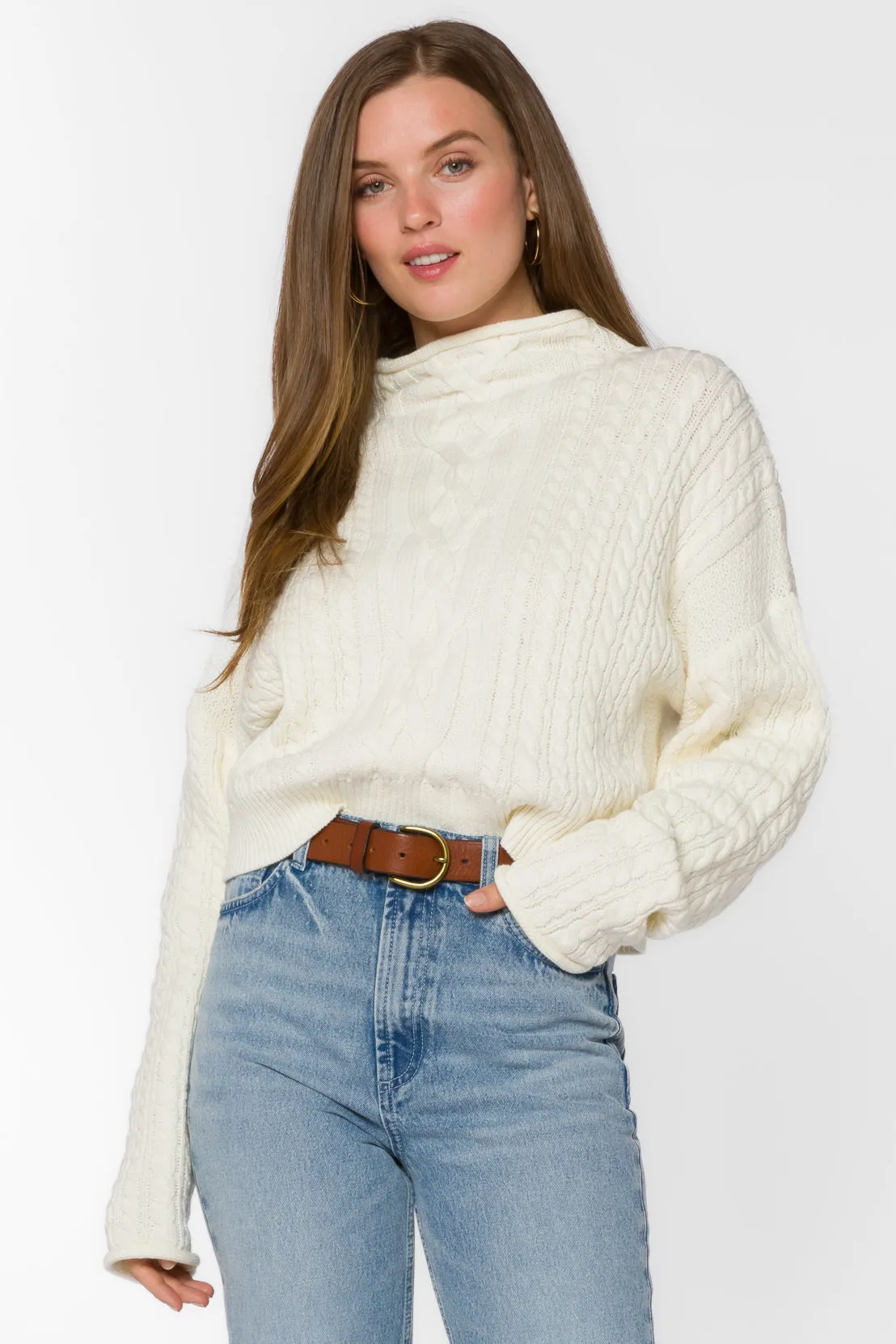 Jennevie White Sweater