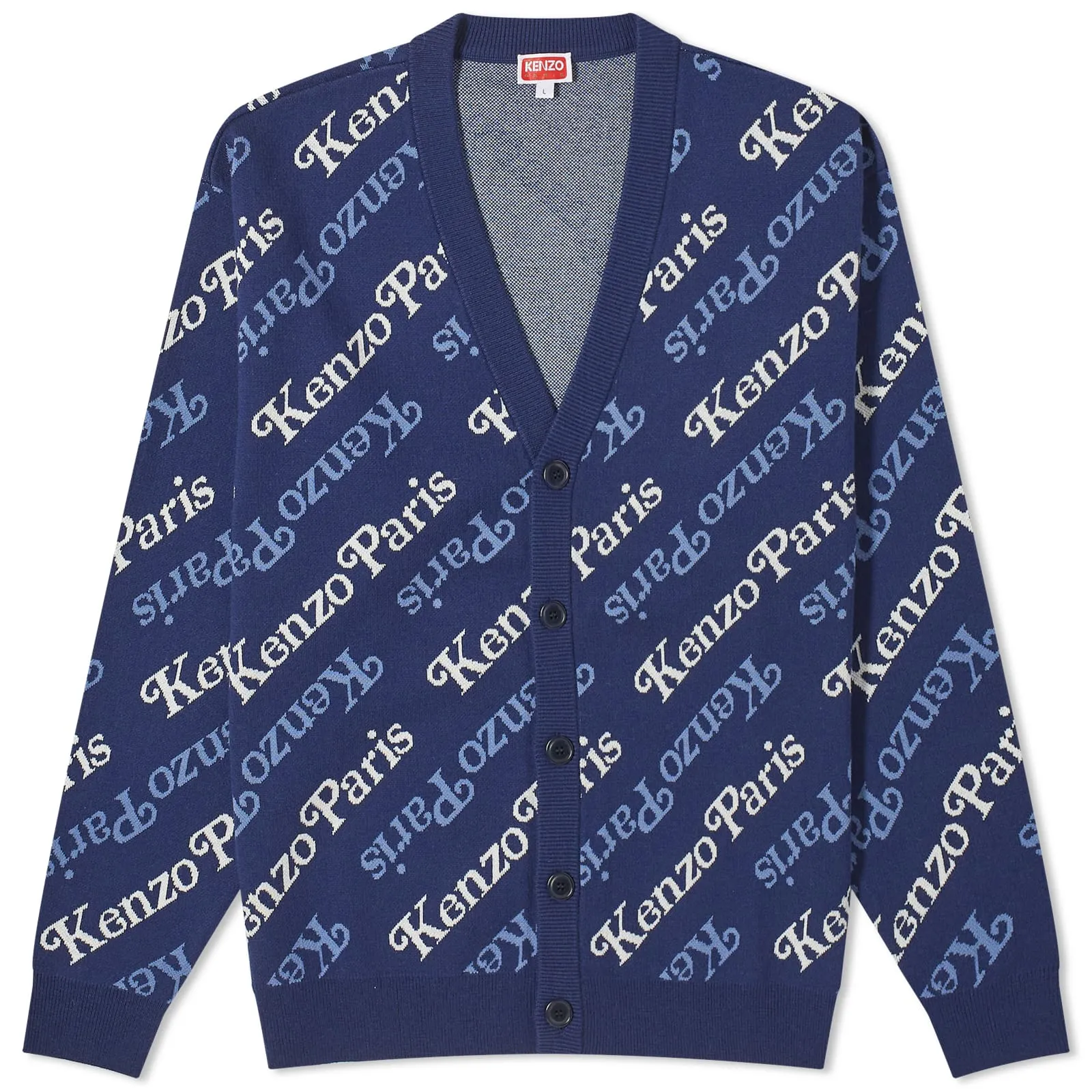 Kenzo X Verdy cardigan, dark blue