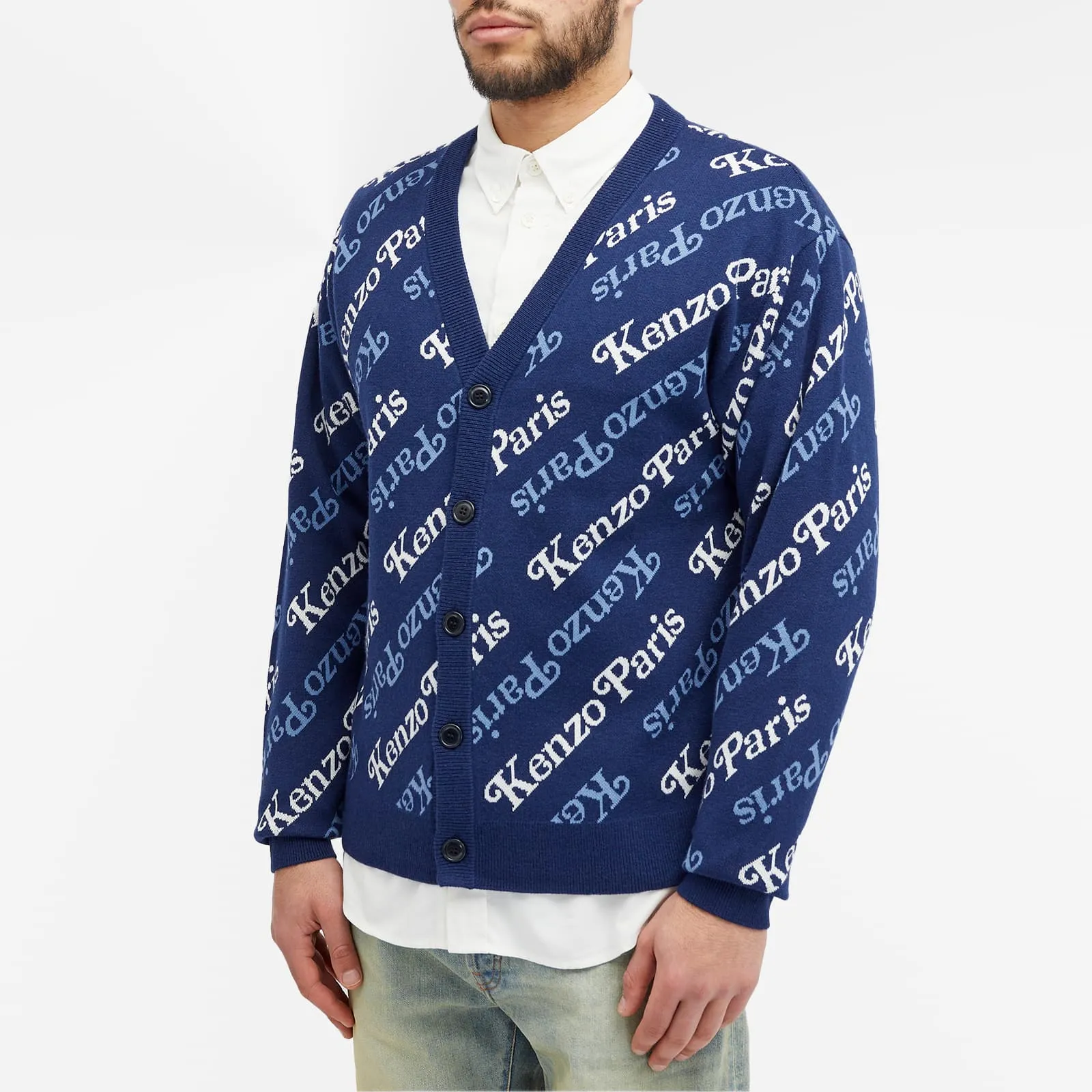 Kenzo X Verdy cardigan, dark blue