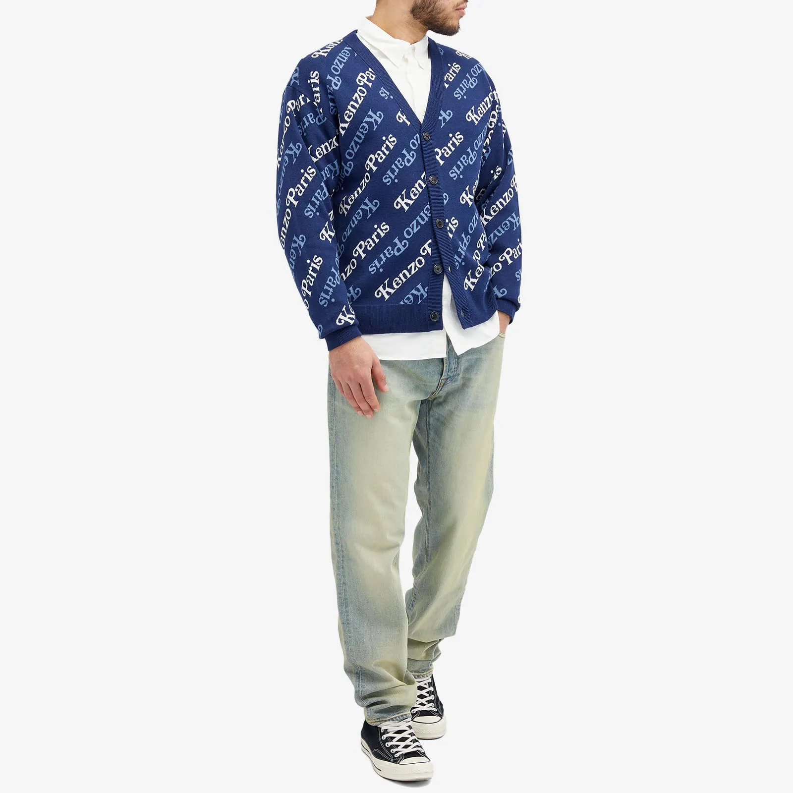 Kenzo X Verdy cardigan, dark blue