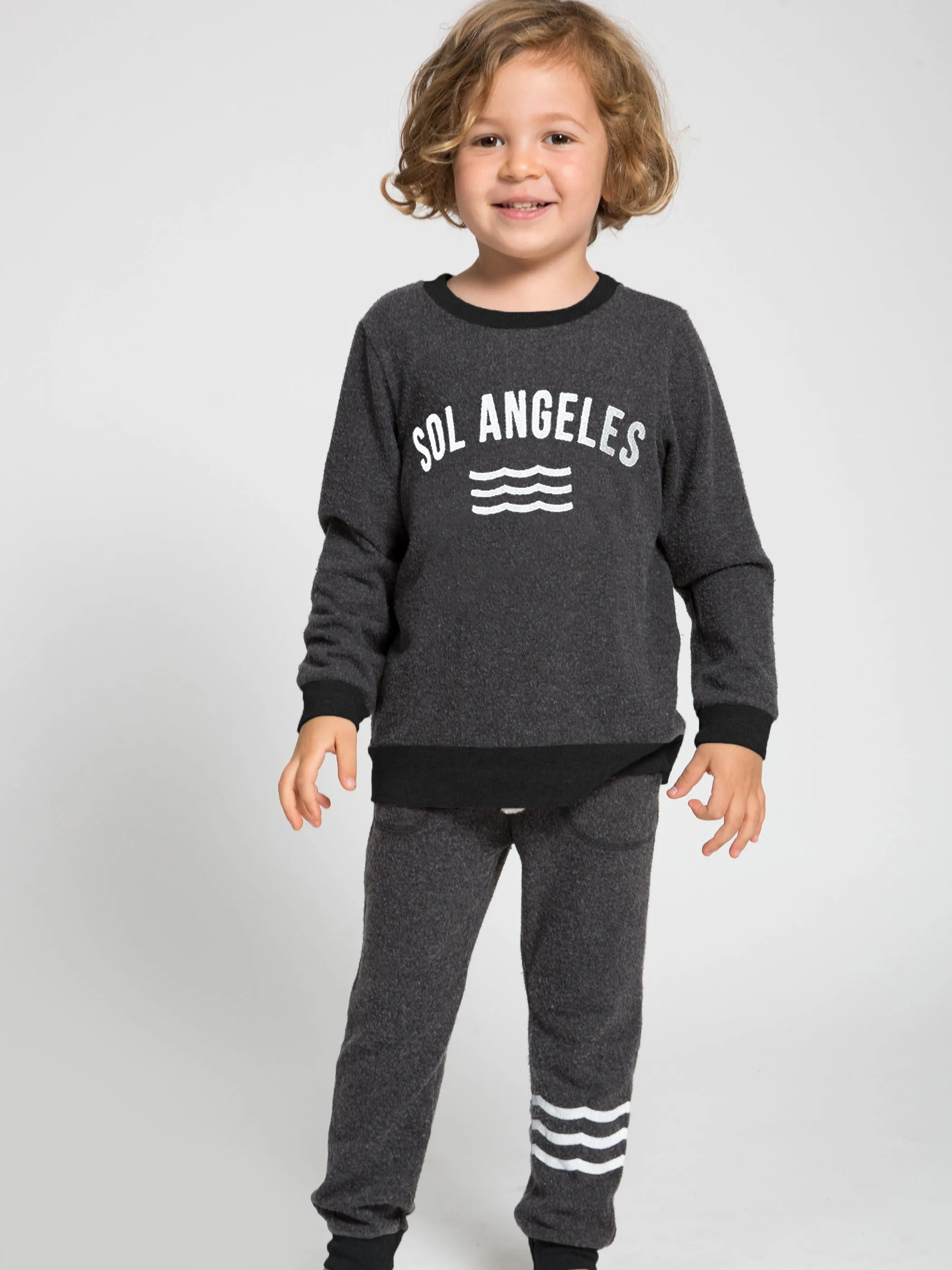 Kids Hacci Waves Arc Pullover