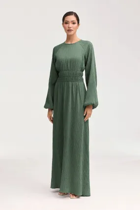 Lilliana Banded Waist Maxi Dress - Sage