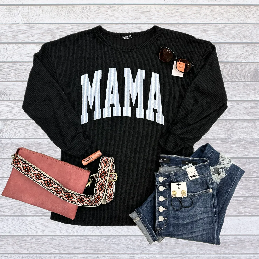 Mama Pullover Black S-3XL