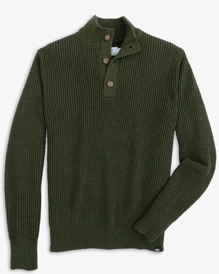 Mens Longsleeve Westmont Jade Quarter Button