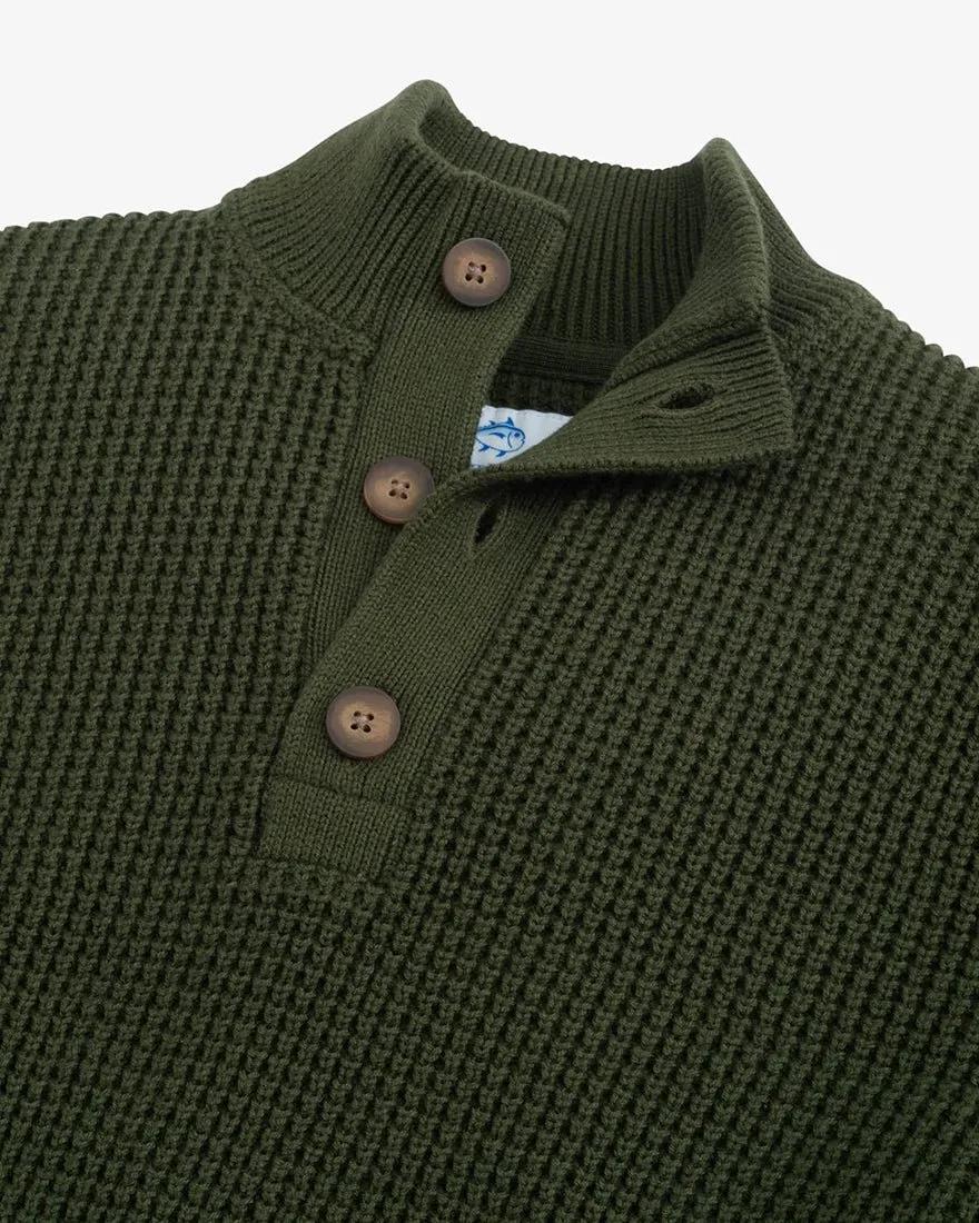 Mens Longsleeve Westmont Jade Quarter Button