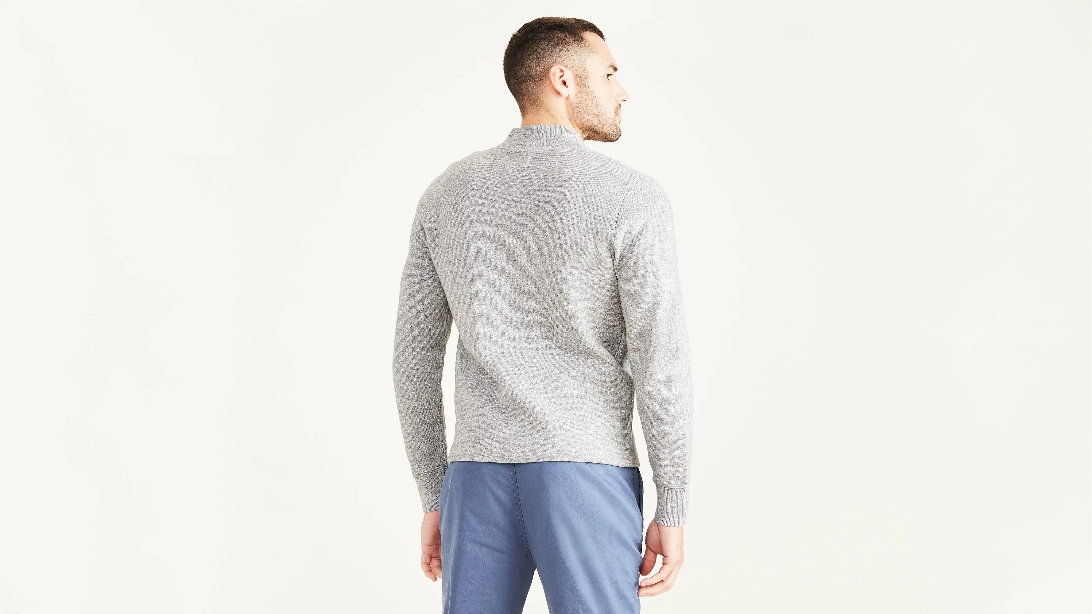 Men's Regular Fit Quarter Zip Sweater