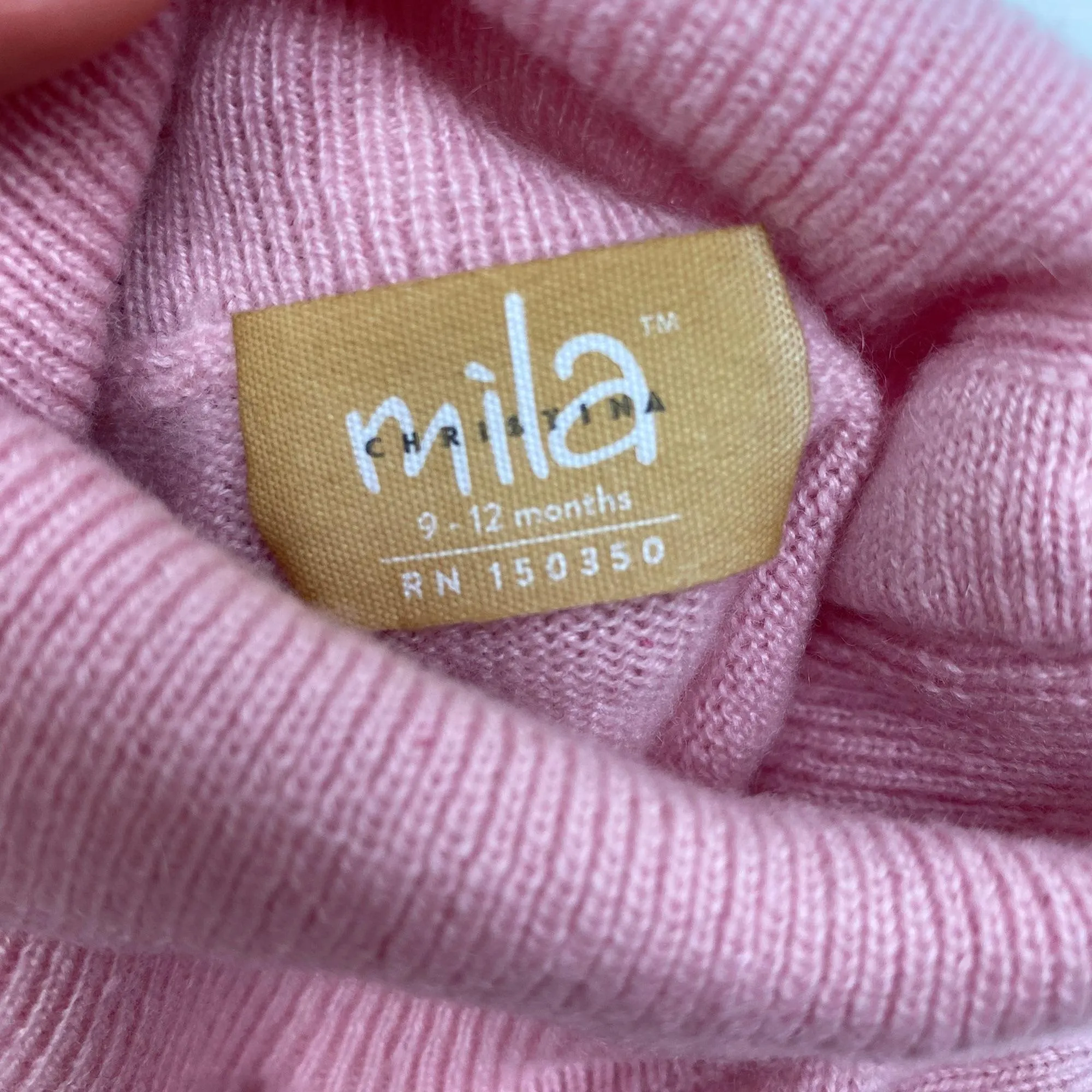 Mila Christina Baby Girl Cashmere Bodysuit NWT