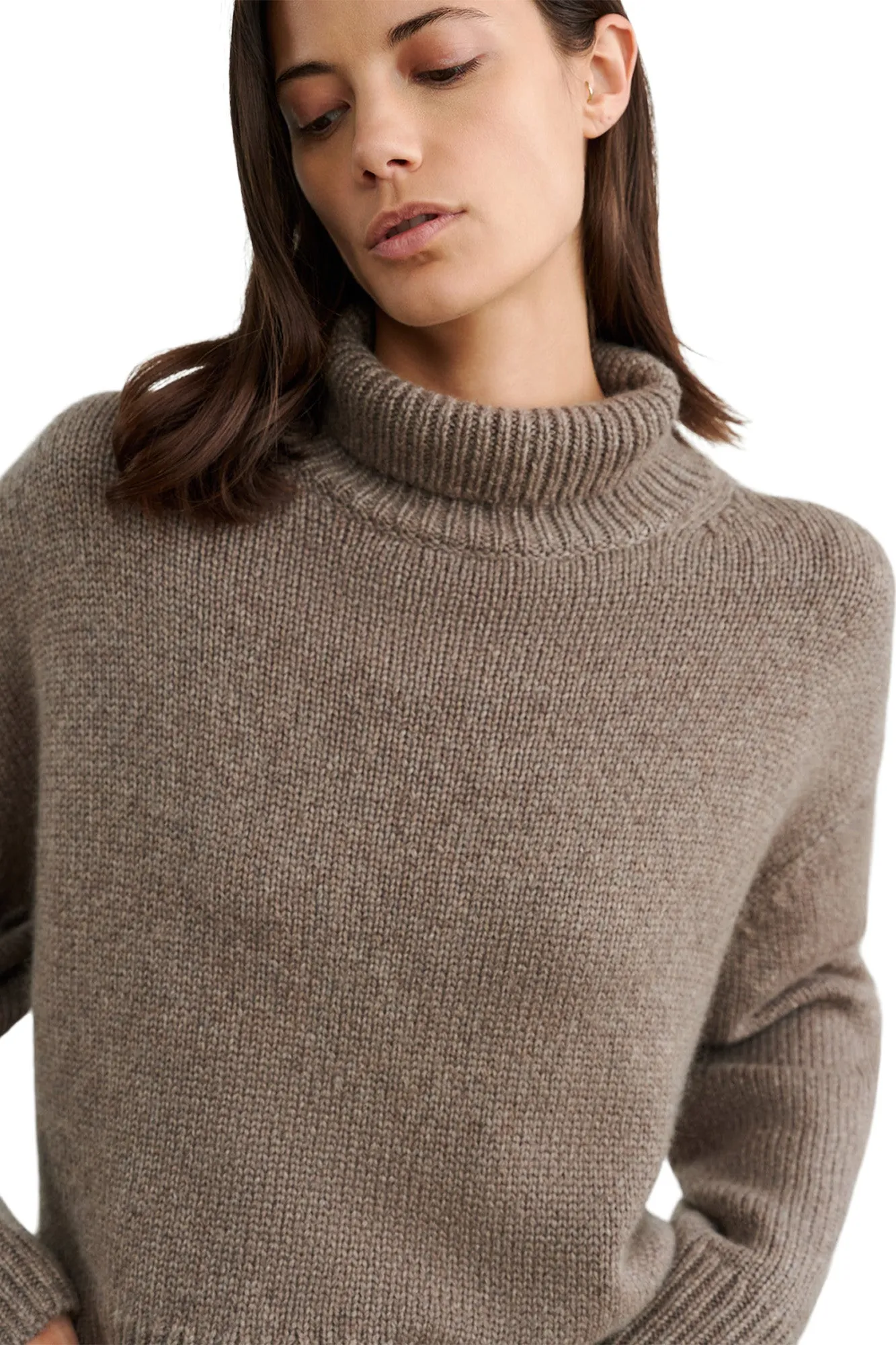 Nili Lotan Tabitha Sweater in Peat Melange