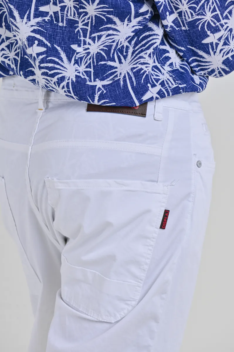 Pantaloni loose King Raso Bianco SS24