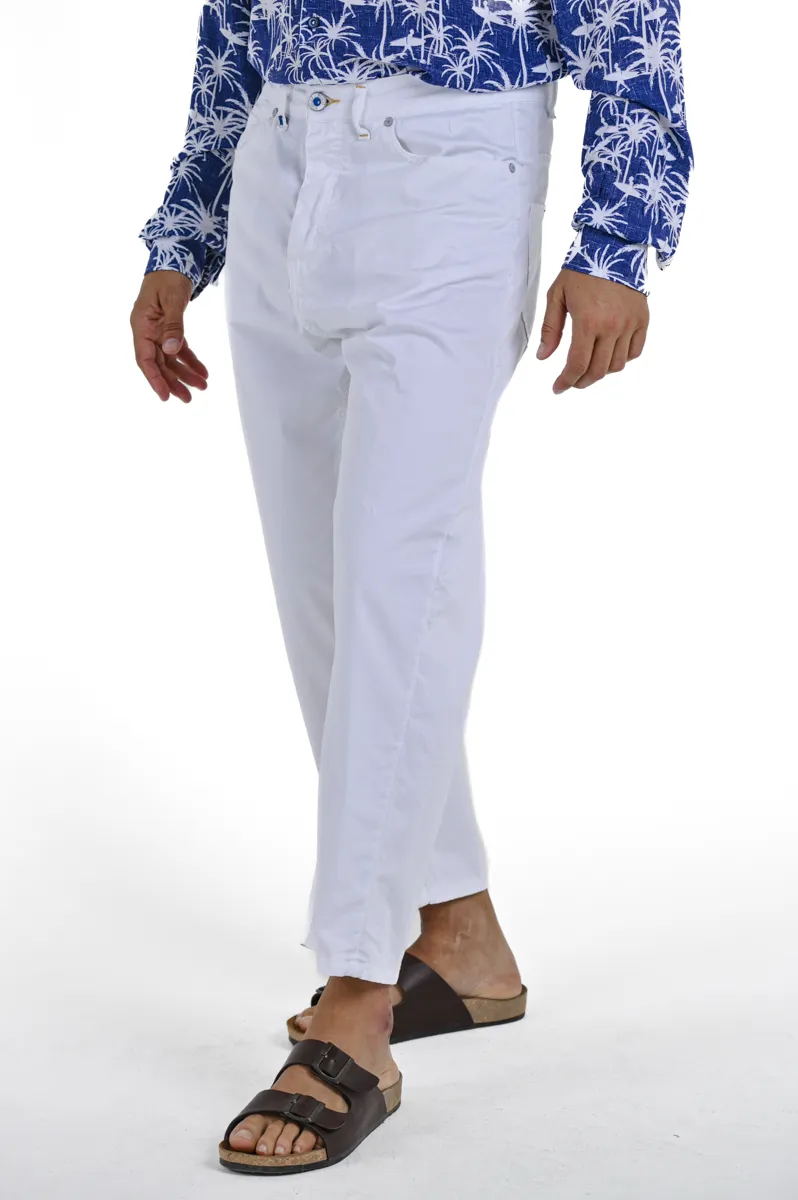 Pantaloni loose King Raso Bianco SS24