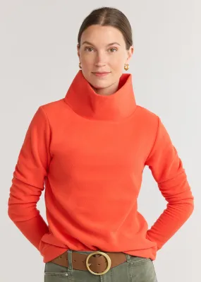 Park Slope Turtleneck in Vello Fleece (Paprika)