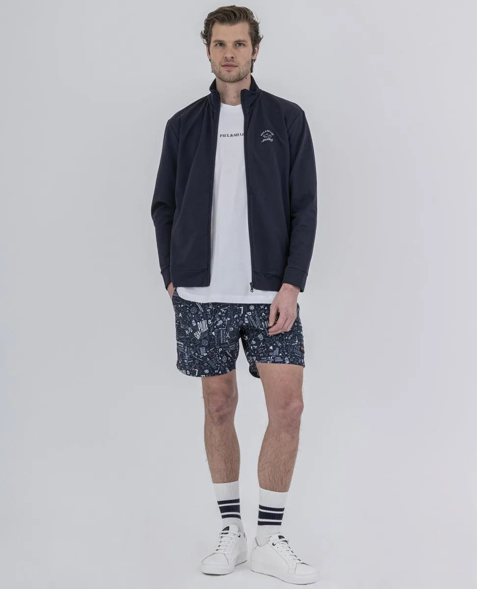 Paul & Shark - Cardigan jogging de coton stretch