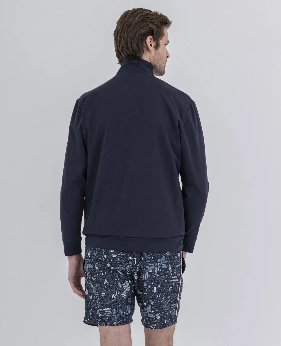 Paul & Shark - Cardigan jogging de coton stretch