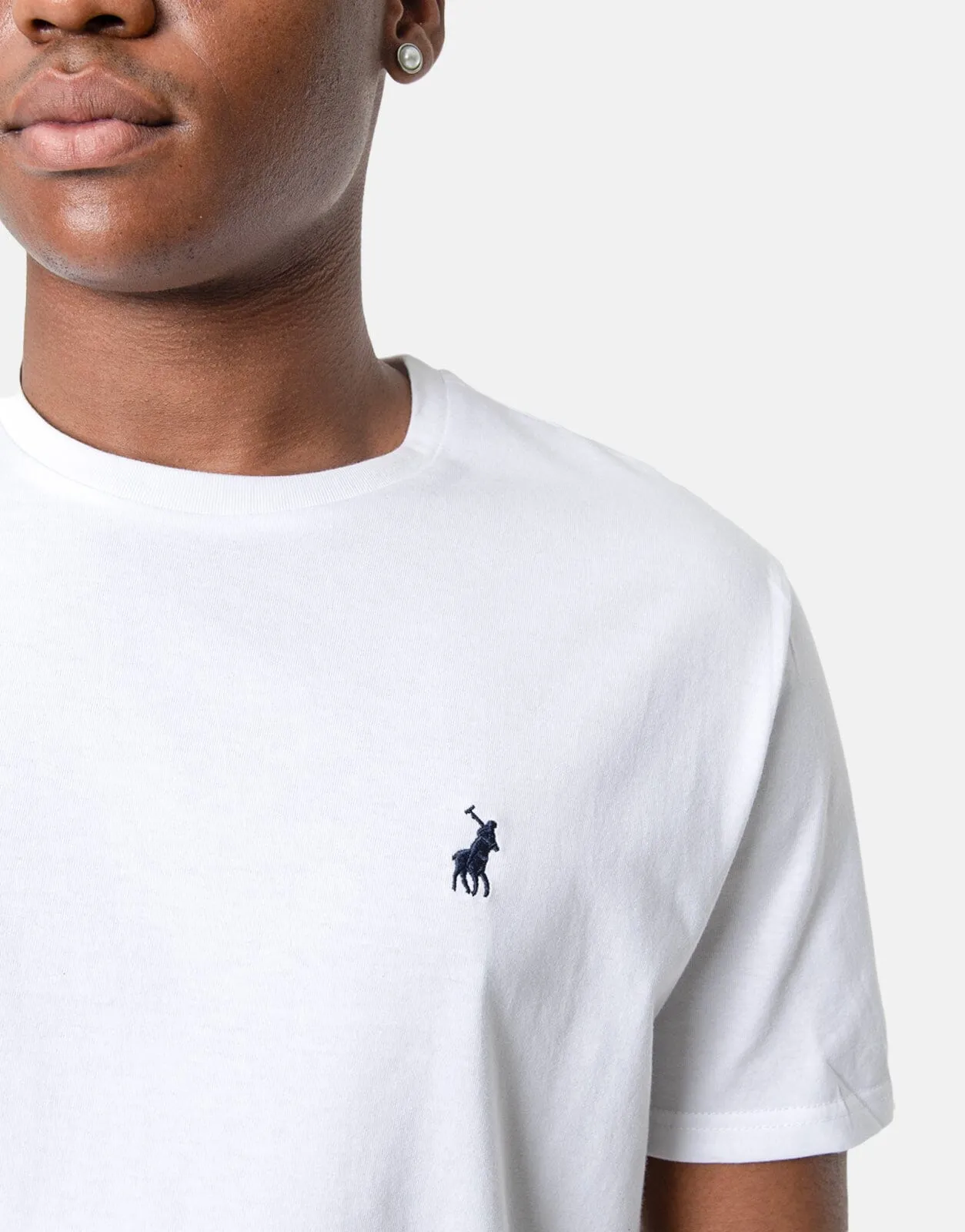 Polo Basic White Crew Neck T-Shirt