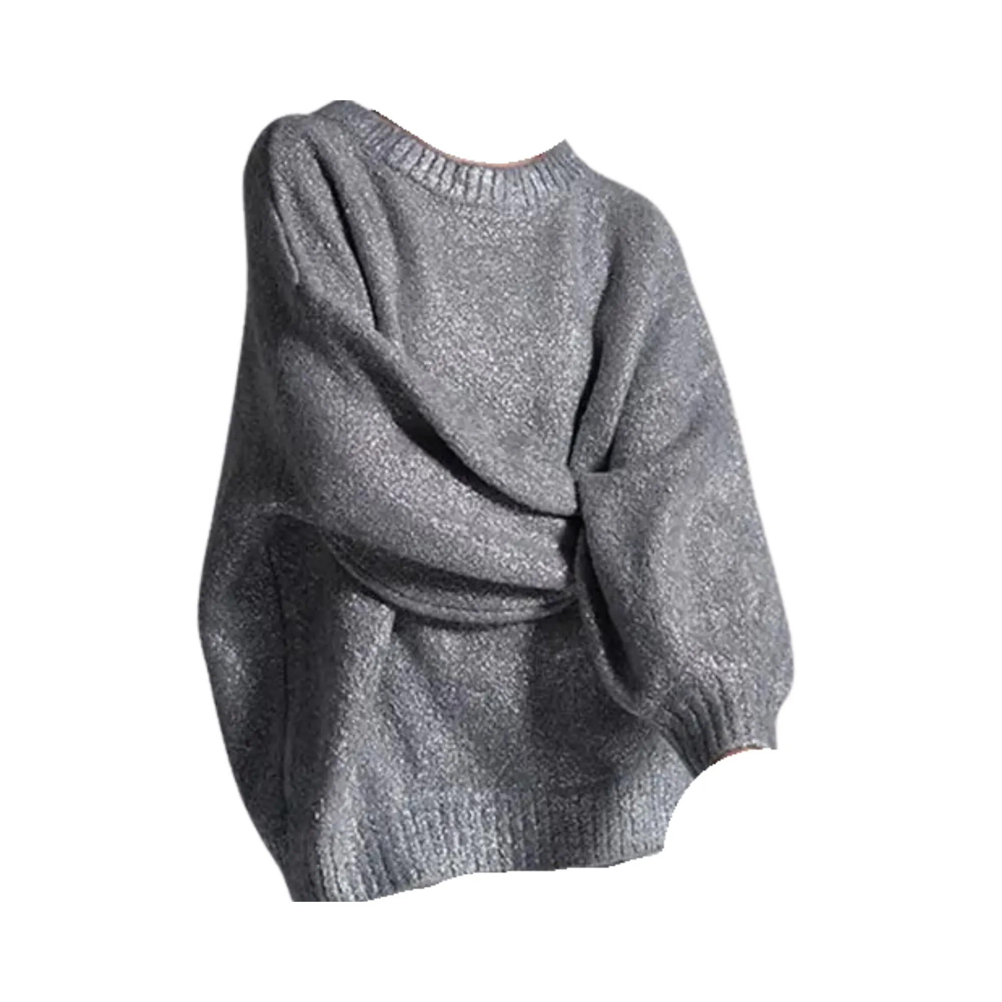 Pre Order:  Metallic Ribbed Edges Sweater