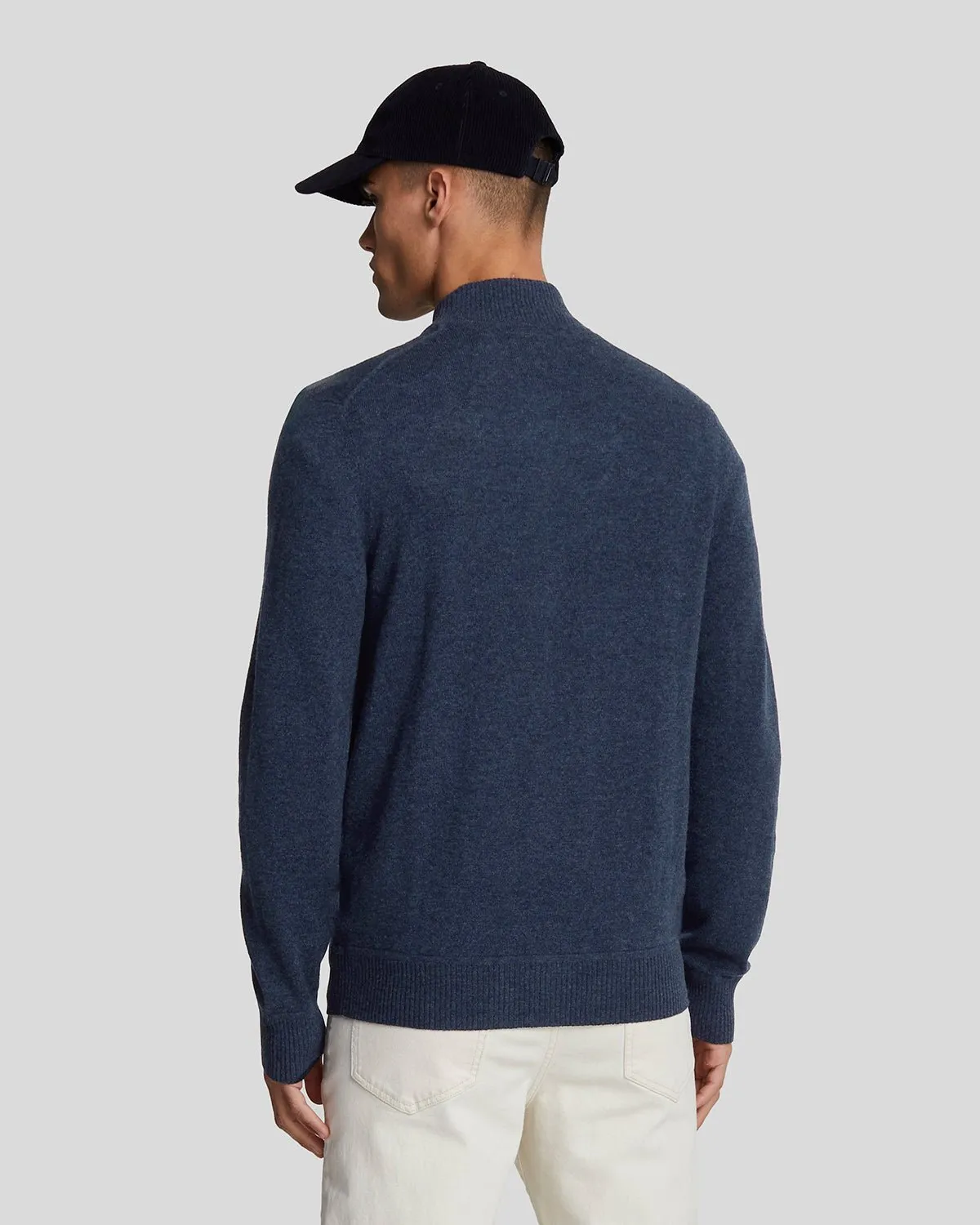 Premium Cashmere Blend Zip Through Jumper