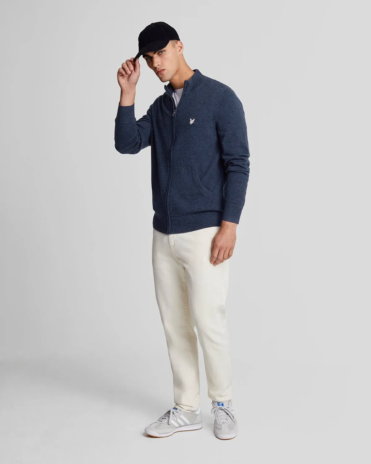 Premium Cashmere Blend Zip Through Jumper