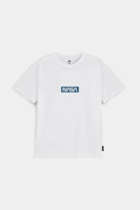 Printed Graphic Tee - White